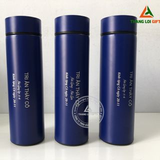 Bình giữ nhiệt inox 304 Màu xanh 500ml  in ấn logo theo yêu cầu