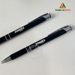 Bút bi kim loại bấm Màu xanh Khắc logo doanh nghiệp TRIỆU THÁI SƠN