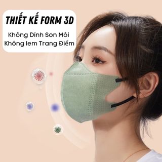 COMBO 100 CÁI KHẨU TRANG 5D CHỌN MÀU TÚI BÓNG DÁN TUẤN HUY CTB691 - BECHIP