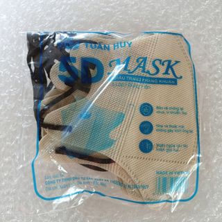 COMBO 100 CÁI KHẨU TRANG 5D CHỌN MÀU TÚI BÓNG DÁN TUẤN HUY CTB691 - BECHIP