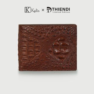 Ví Da Cá Sấu Thật Cao Cấp Hàng Hiệu Kalis x Thiendi Chính Hãng WALN03 Bóp Ví Da Nam Cá Sấu Full Hộp Có Bảo Hành