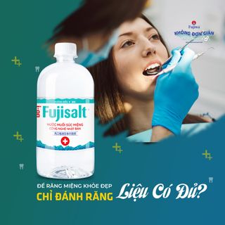 Thùng 12 Chai Nước Súc Miệng Ion Muối Fujisalt 680ml Hương Bạc Hà The Mát - Bảo vệ răng miệng, Nướu, Vòm Họng hằng ngày