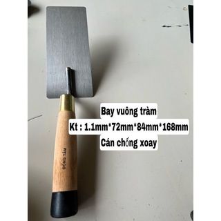 Bay Thợ Hồ Bay Xây Dựng Vuông Bằng Thép Cán Gỗ Cao Cấp Chống Xoay
