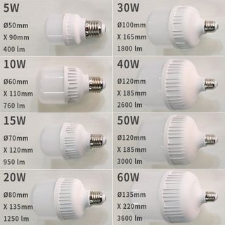 Bóng đèn Led Trụ Nhôm