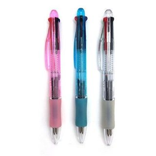 Set 3 bút bi bấm 4 màu KOKUBO tiện lợi nội địa Nhật Bản