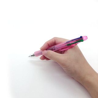 Set 3 bút bi bấm 4 màu KOKUBO tiện lợi nội địa Nhật Bản