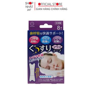 Băng dán chống ngáy ngủ Hộp 8 miếng nội địa Nhật Bản - Nakaya giá sỉ
