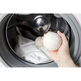 Set 6 Quả Bóng Len Sấy Quần Áo Đường Kính 7cm (Len Lông Cừu New Zealand) Làm Mềm Vải, Chống Nhăn Vải