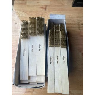 Bàn Chải Sợi Đồng Cán Gỗ 5 Hàng -7 Hàng