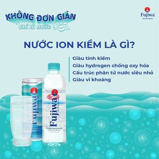 Nước Uống Ion Kiềm Cao Cấp Đóng Chai Fujiwa 1250ml - Nước uống Detox với Công Nghệ Điện Phân Ion Kiềm Nhật Bản