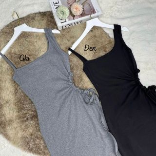 Đầm body khoét eo chất thun gân