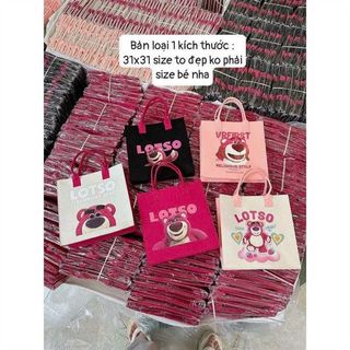 Túi Gấu Nỉ Vải Loại Bé 31x31