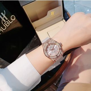 HOT SALE: ĐỒNG HỒ COUPLE THỜI TRANG HUB 2 VIỀN HỘT 5