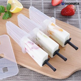 Khuôn làm kem 3 chiếc nhựa trong Inomata nội địa Nhật Bản