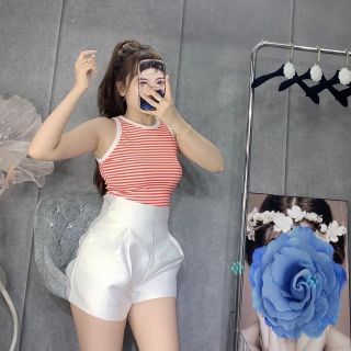 Áo thun ba lỗ sọc form dài