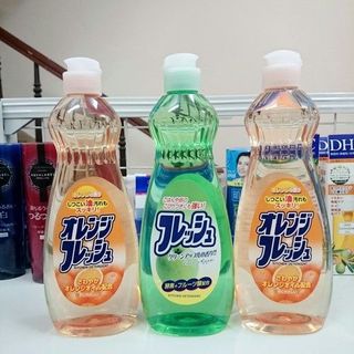 Chai nước rửa bát chén hương cam 600ml Rocket soap nội địa Nhật Bản