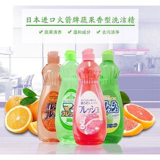 Chai nước rửa chén bát hương táo 600ml Rocket Soap nội địa Nhật Bản