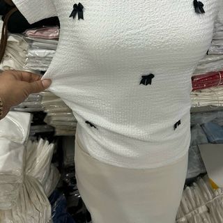 ÁO Thời trang phối nơ