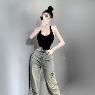 Áo thun ba lỗ cổ tim CHUOG