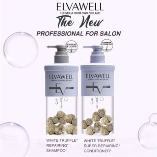 Cặp gội xả phục hồi hư tổn siêu suôn mượt Elvawell