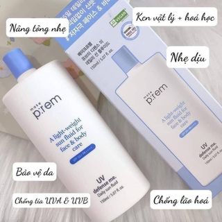 Kem chống nắng phổ rộng Make Prem face and body 150ml SPF 50+ PA++++