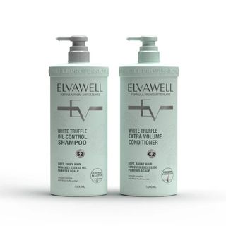 Cặp gội xả giảm rụng tóc sạch dầu bết Elvawell