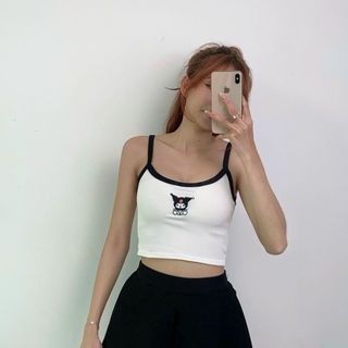 Áo CRT thêu phối viền chất thun tăm lạnh HLUY
