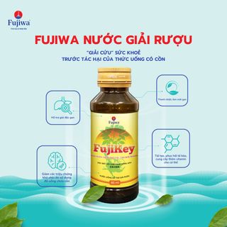 Hộp 10 Chai Nước Giải Rượu Fujiwa Chai 80ml Fujikey - Chống Đau Đầu + Say nguội sau hôm sau, Giải độc Gan nhanh chóng