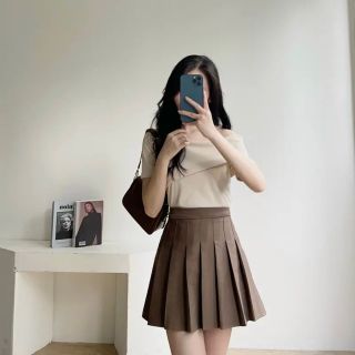 Áo thun CRT thêu chữ phối viền THPHO