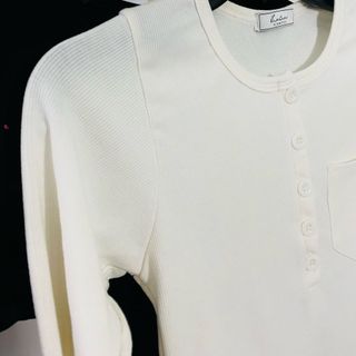 Áo Thun Tay dài phối nút có túi