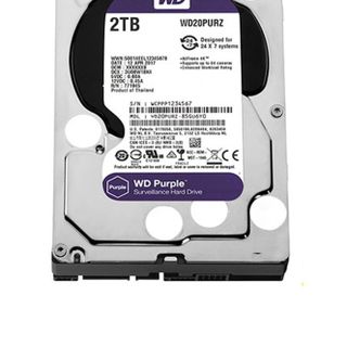 Ổ cứng HDD WD Purple 2TB 3.5 inch, 5400RPM, SATA, 64MB Cache (WD23PURZ)