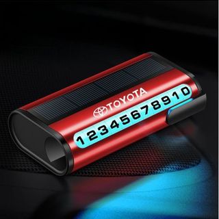 Bảng Ghi Số Điện Thoại Gắn Xe Hơi Ô Tô Kèm Đèn Led Năng Lượng Mặt Trời, Có Thể Thay Nhiều Số, Tự Động Sáng Đèn