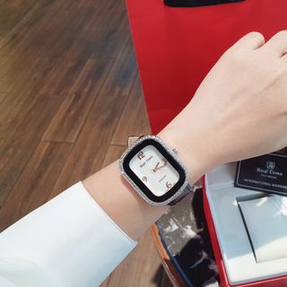 HOT DEAL ĐỒNG HỒ NỮ CAO CẤP RO YAL CROM MẶT CHỮ NHẬT DÂY DA ĐỦ MÀU