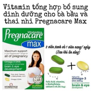 Vitamin bà bầu Pregnacare Max 84 viên (mẫu mới)