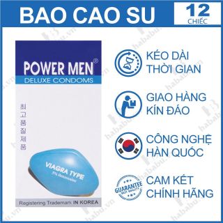Bao cao su POWER MEN VIAGRA kéo dài