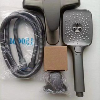 Vòi sen dây nóng lạnh màu đen với củ sen màu đen làm bằng inox đúc nguyên khối bền đẹp mã S26BD