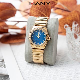 Đồng Hồ Thời Trang Katino 9270 Fi Mặt Tròn Sang Trọng, Đính Đá Theo Giờ Thoải Mái Khi Đeo Many