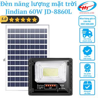 Đèn 60W JD – 8860L | Đèn năng lượng mặt trời Jindian JD-8860L | Solar light 60W giá sỉ