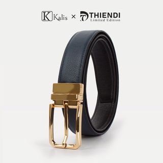 Dây Nịt Xoay Cao Cấp Hàng Hiệu Kalis x Thiendi BCSS143 Dây Nịt Thắt Lưng Nam 2 Mặt Xoay Chiều 360 Độ Da Bò Thật Cao Cấp