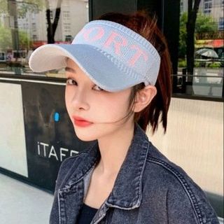 Mũ lưỡi trai nữ Sport nửa đầu kiểu dáng thể thao - Mũ hở chóp len Sport CTB712 - BECHIP