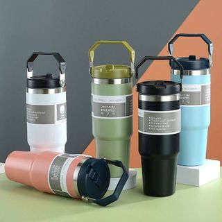 LY GIỮ NHIỆT 900ML KÈM ỐNG HÚT NẮP XOAY (T50)