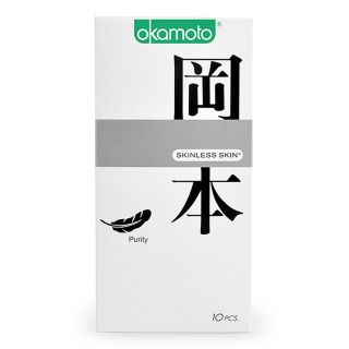 Bao Cao Su Siêu Mỏng Okamoto Purity Nhật Bản Hộp 10C