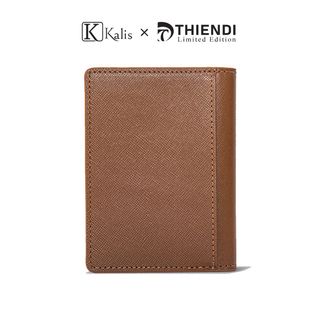 Ví Nam Nhỏ Gọn Đẹp Mini Cao Cấp Hàng Hiệu Kalis x Thiendi WCSM02 Ví Da Đứng Nam Mini Nhỏ Gọn Đẹp Nhiều Ngăn Để Đựng Thẻ
