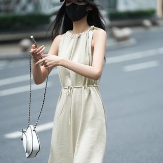 ĐẦM MAXI DÁNG RỘNG CHỮ A CỔ YẾM -HUYỀN XMĐT