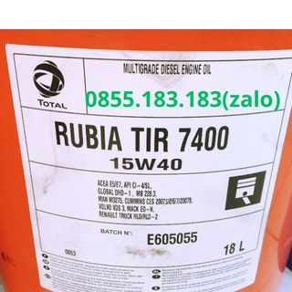 Dầu động cơ Total Rubia TIR 7400 20w50 chính hãng ứng dụng ngành công nghiệp giá sỉ