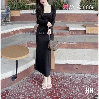 ĐẦM HAI DÂY FORM DÀI KÈM ÁO KHOÁC NGOÀI