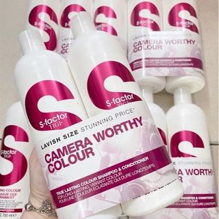Bộ Gội Xả Tigi Trắng Camera Worthy Colour 750ml Giúp tóc bóng mượt