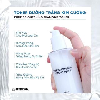 Toner kim cương prettyskin