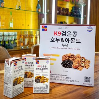 Sữa hạt óc chó hạnh nhân đậu nành đen K9 Hàn Quốc 16 hộp x 190ml giá sỉ