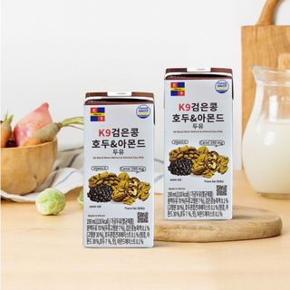 Sữa hạt óc chó hạnh nhân đậu nành đen K9 Hàn Quốc 16 hộp x 190ml